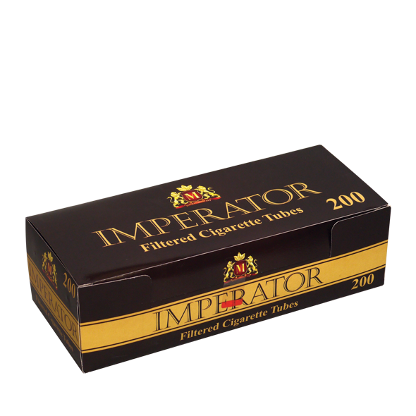Tuburi tigari IMPERATOR 200 - 25 mm NEGRU ȘI AUR